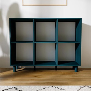 Schallplattenregal Blaugrün - Modernes Regal für Schallplatten: Hochwertige Qualität, einzigartiges Design - 118 x 91 x 34 cm, Selbst designen