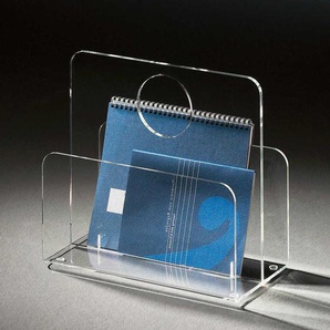 Zeitschriftenständer aus Acrylglas klar