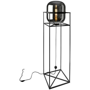 Sompex Stehleuchte Baloni , Schwarz , Glas , 38x154 cm , Innenbeleuchtung, Stehlampen