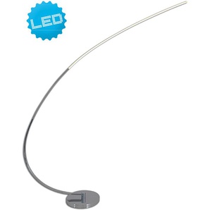 LED Stehlampe NÄVE Loop Lampen Gr. 1 flammig, Höhe: 150,00 cm, 1 St., grau LED Stehlampen Stehleuchte Loop Line,LED warmweiß,chrom
