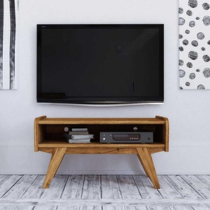 TV Möbel aus Wildeiche Massivholz Retrostil
