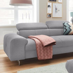 COTTA Polstergarnitur Mailand, Set: bestehend aus 3-Sitzer und Hocker, Sofa mit Kopfteilverstellung