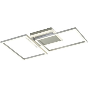 KHG LED-Deckenleuchte, chrom, ´rechteckig´ mit Fernbedienung ¦ silber