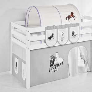 Tunnel Pferde Lila - für Hochbett, Spielbett und Etagenbett