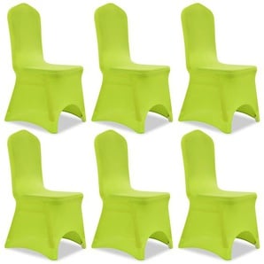 Stretch Stuhlbezug 6 Stück Grün