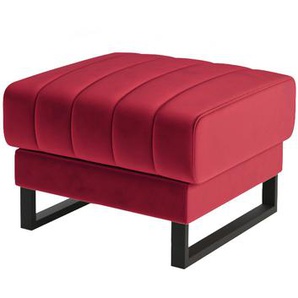 Moderner Hocker für elegant Innenräume Manno 70x70 cm Rot