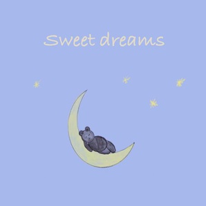 Babywanddeko Sweet Dreams Bear , Blau , Metall , 30x30x3 cm , Babymöbel, Babyzimmer Deko, Babywanddeko