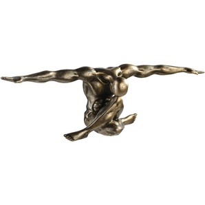 Dekofigur CASABLANCA BY GILDE Figur Chliffhanger Dekofiguren Gr. B/H/T: 59,5 cm x 20 cm x 22 cm, braun (bronzefarben) Figuren Skulpturen