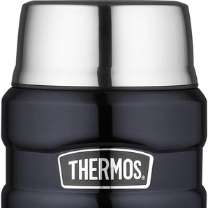 Thermobehälter THERMOS Stainless King Lebensmittelaufbewahrungsbehälter Gr. H: 14,2 cm, blau Thermoschüsseln und Thermobehälter Lebensmittelaufbewahrungsbehälter 470 ml