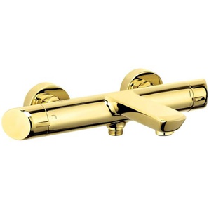 Design Wannenmischer ohne Duschset in gold ARNIKA-30, B/H/T: 31/6/21 cm