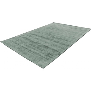 Teppich KAYOOM Luxury 110 Teppiche Gr. B/L: 160 cm x 230 cm, 13 mm, 1 St., grün (mint) Handwebteppich Kurzflorteppich Teppich Webteppich Esszimmerteppiche Teppiche Wohnzimmer