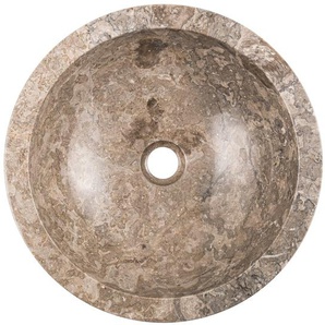 400 mm rundes Aufsatz-Waschbecken Lunenberg aus Marmor