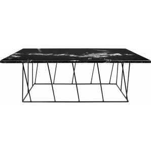 Couchtisch TEMAHOME Helix Tische B/H/T: 120 cm x 40 cm x 75 cm, Schwarzes Beingestell, schwarz Couchtische eckig Tisch aus einer schönen Marmor Tischplatte und einem schwarzen Metallgestell