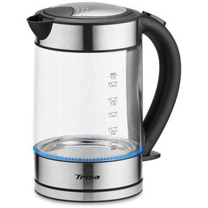 Trisa Electronics Wasserkocher , Glas , 1,7 L , RoHS, Fsc, Reach , automatische Abschaltung, 360°-Sockel, Anti-Rutsch-Füße , Kaffee & Tee, Tee- & Kaffeezubereitung, Wasserkocher