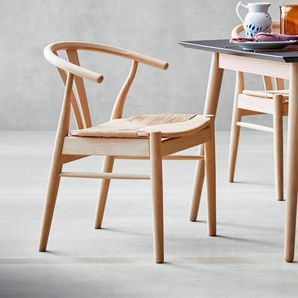 Hammel Furniture Holzstuhl Findahl by Hammel City (Set, 2 St), Massivholz, mit Flechtsitz, versch. Farbvarianten