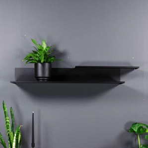 Schwarzes Metall Wohnzimmerregal aus Stahl Skandi Design