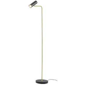 Trio Lese-Leuchte 1-flammig, messing/schwarz - gold - 23 cm - 39 cm - 151 cm | Möbel Kraft