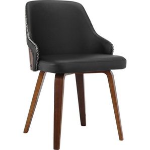 INOSIGN Esszimmerstuhl Bojan (2 St), pflegeleichtes Kunstleder, Sitz- und Rücken gepolstert, Sitzhöhe 47 cm