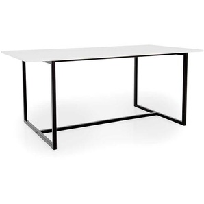 Esszimmer Tisch in Schwarz und Weiß 180 cm breit