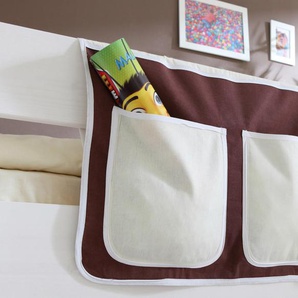 Betttasche TICAA Taschen Gr. B/H: 56 cm x 32 cm, braun (braun, beige) Kinder Bett-Zubehör Kinderzimmerdekoration Zubehör für Kinderbetten Taschen