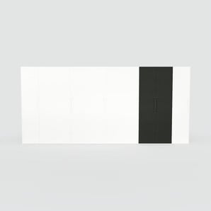 Kleiderschrank Weiß - Individueller Designer-Kleiderschrank - 504 x 232 x 65 cm, Selbst Designen, Böden/Kleiderlift/Kleiderstange