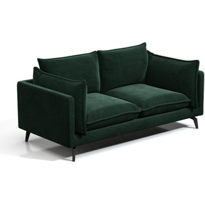 Sofa 2-Sitzer - Samt - Grün - KESTREL