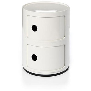 Kartell Container Componibili weiß, Designer Anna Castelli Ferrieri, 40 cm