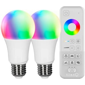 2x Tint , Mehrfarbig, Weiß , Glas , E27 , 60 W , 6x12x6 cm , LED Beleuchtung, LED Leuchtmittel