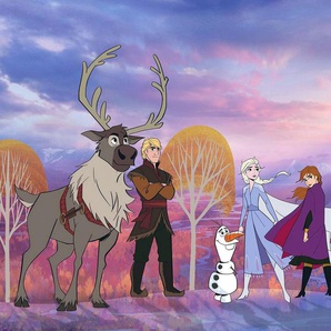 Komar Fototapete Frozen Autumn Forest, glatt, Comic, mehrfarbig, (Packung)