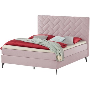 SKAGEN BEDS Boxspringbett  Weave ¦ rosa/pink