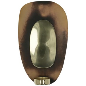 Wandteelichthalter - gold - Metall - 13 cm - 23,5 cm - 7,5 cm | Möbel Kraft