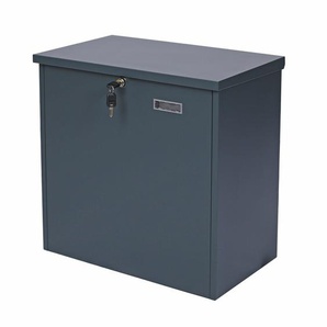 Paketbox Anthrazit Grau RAL 7016 Wandbriefkasten Paketannahme Paketkasten