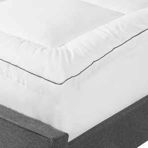 Matratzen Topper Weiß 90 x 200 cm Baumwolle Komfortabel Weich Härtegrad