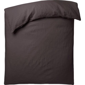 Bettbezug ZOEPPRITZ Stay Bettbezüge B/L: 200 cm x 200 cm, grau Bettwäsche nach Material Vintage-Knitter-Look