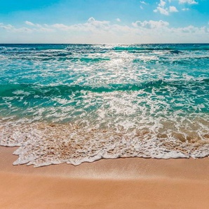 Komar Fototapete Seaside, glatt, Meer, Strand, bedruckt, (Set), ausgezeichnet lichtbeständig