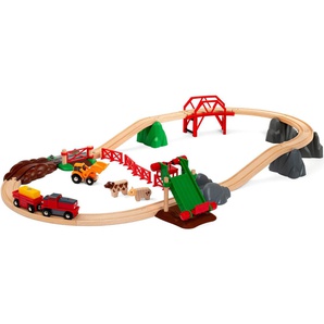 BRIO® Spielzeug-Eisenbahn »Großes Bahn Bauernhof-Set«, (30-tlg), FSC® - schützt Wald - weltweit