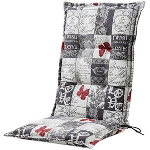 Schwienhorst Hochlehnerauflage  Kiruna ¦ grau ¦ 75% Baumwolle, 25% Polyester