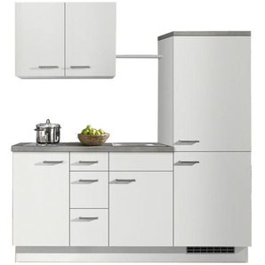 Küchenzeile mit Elektrogeräten  Breda | weiß | 185 cm |