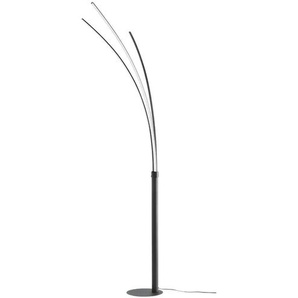 Paul Neuhaus Bogenleuchte, 3-flammig, schwarz - schwarz - 80 cm - 215 cm - 58 cm | Möbel Kraft
