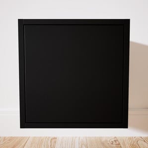 Hängeschrank Schwarz - Moderner Wandschrank: Türen in Schwarz - 41 x 41 x 47 cm, konfigurierbar