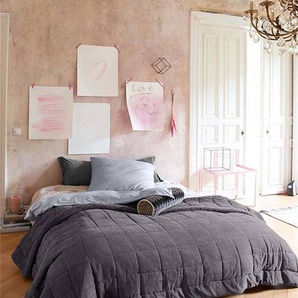 Kordsteppdecke grau - bunt - Polyester - Tagesdecken & Quilts - Überwürfe & Sofaüberwürfe