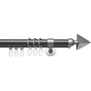 Gardinenstange Lan Spear, Liedeco, Ø 20 mm, 2-läufig, Fixmaß, mit Bohren, verschraubt, 2-läufig im Fixmaß Ø 20 mm