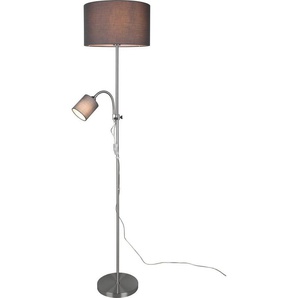 TRIO Leuchten Stehlampe OWEN, Ein-/Ausschalter, ohne Leuchtmittel, Getrennt schaltbar, Lesearm flexibel, Höhe 160 cm