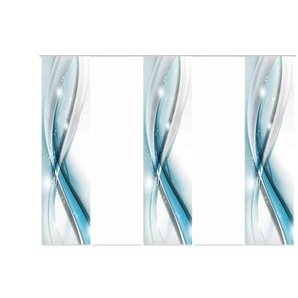 Schiebevorhang Set 5tlg. | blau | 60 cm | 245 cm |