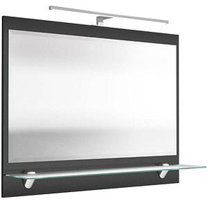 POSSEIK Spiegel mit Beleuchtung LAONDA anthrazit 90,0 x 22,0 x 68,0 cm