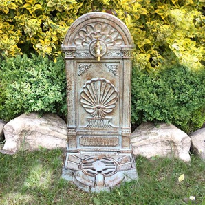 Nostalgie Gartenbrunnen - Brunnen mit Wasserhahn - Stehbrunnen im Landhausstil