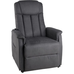 TV-Sessel DUO COLLECTION Sessel Gr. Luxus-Microfaser, mit Motor-mit Aufstehhilfe, Aufstehhilfe, B/H/T: 75 cm x 108 cm x 87 cm, grau (anthrazit) Fernsehsessel und TV-Sessel elektrisch,mit Aufstehhilfe