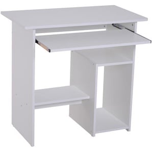 HOMCOM Computertisch, Schreibtisch, Bürotisch, Gamingtisch, Kinderschreibtisch PC-Tisch, Schwarz, 80 x 45 x 75 cm