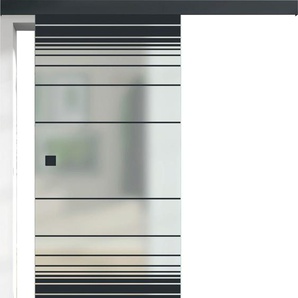 RENOWERK Glasschiebetür Toja, ESG Satinato S76/06 Türen 94,0x206,0 cm Gr. B/H: 94 cm x 206 cm, farblos (transparent) Glastüren