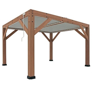 WESTMANN Pergola Karl, 100 % FSC-zertifiziertes Zedernholz, Dach aus Aluminium